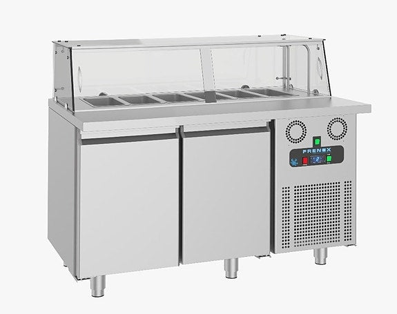 SALADETTE - KJØLEBENK MED BRØNN OG GLASS - Frenox SHS4