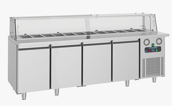 SALADETTE - KJØLEBENK MED BRØNN OG GLASS - Frenox SHS3