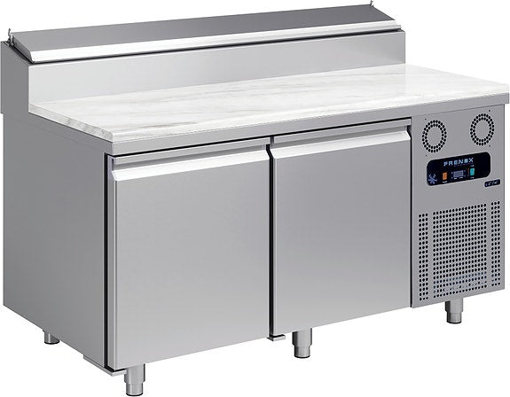 PIZZABENK - KJØLEBENK MED KJØLERENNE BMP164-BMP223for 46x66cm brett - Frigotek
