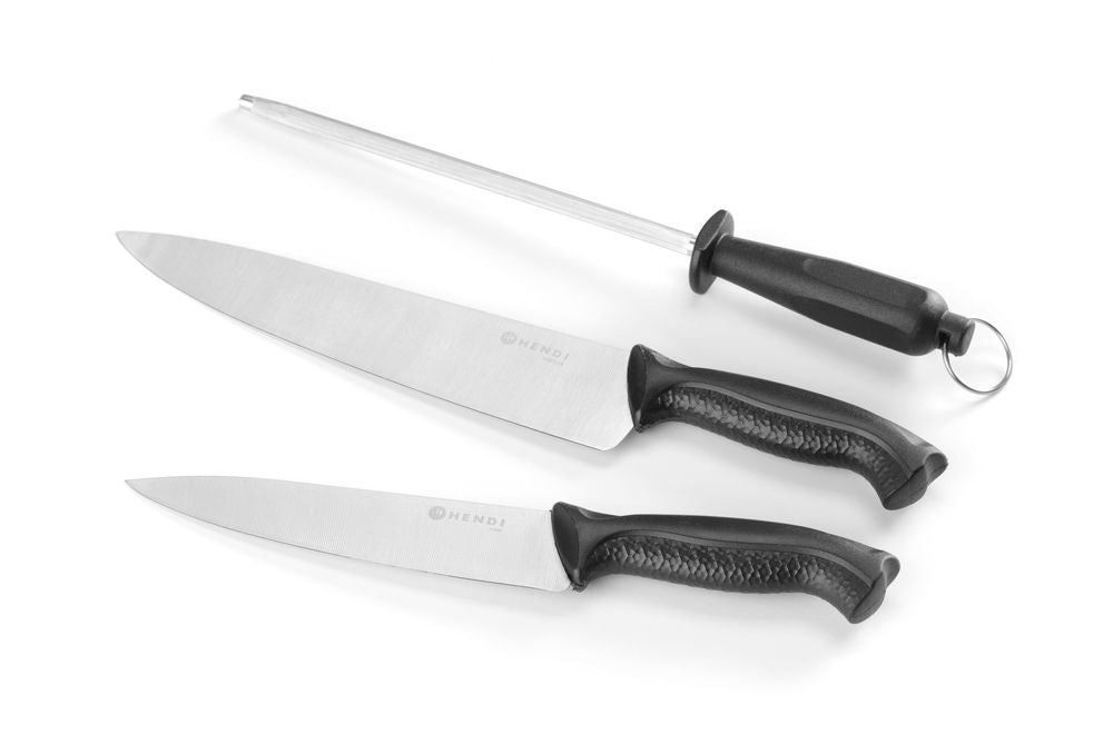 Kniver og slipeverktøysett, (L)380mm