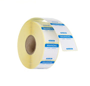 Dagsetiketter mandag, blå, 1000 stk, 25x25 mm (NL/FR/DE)