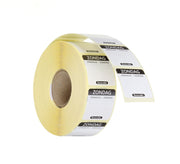 Dagsetiketter søndag, sort, 1000 stk, 25x25 mm (NL/FR/DE)