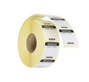 Dagsetiketter søndag, sort, 1000 stk, 25x25 mm (DA/NO/SV)