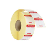 Dagsetiketter onsdag, rød, 1000 stk, 25x25 mm (ES/PT/EN)