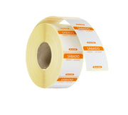 Dagsetiketter lørdag, oransje, 1000 stk, 25x25 mm (ES/PT/EN)