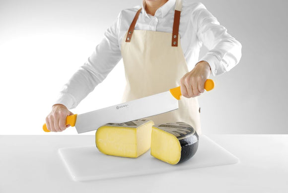 Dobbeltskaftet ostekniv - Orange