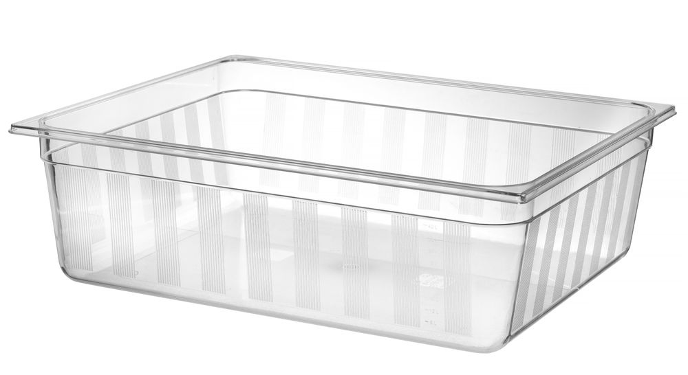 GN-beholder 2/1 COOL, 55,5L, transparent, 100 mm – bilde 2