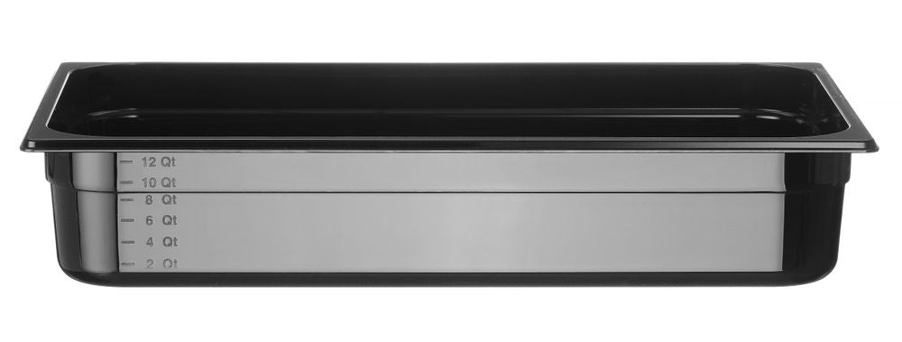 GN-beholder 1/1 COOL, 13,3L, sort, 100 mm
