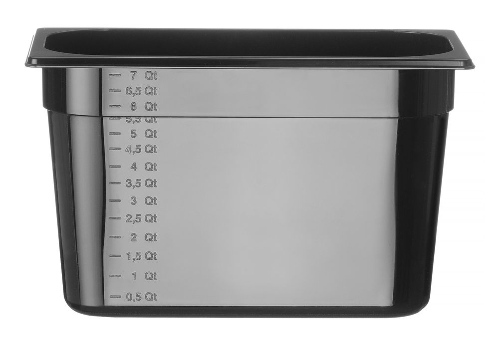 GN-beholder 1/3 COOL, 7,1L, sort, 200 mm