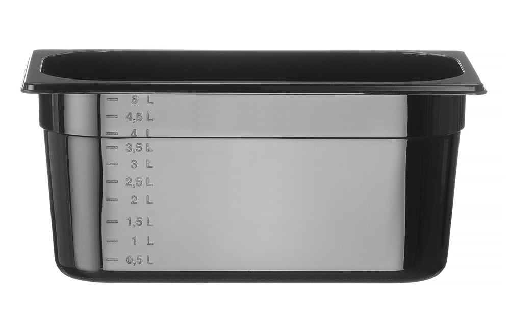 GN-beholder 1/3 COOL, 5,5L, sort, 150 mm