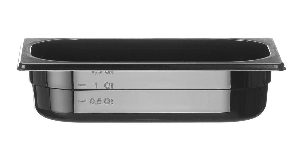 GN-beholder 1/4 COOL, 1,7L, sort, 65 mm