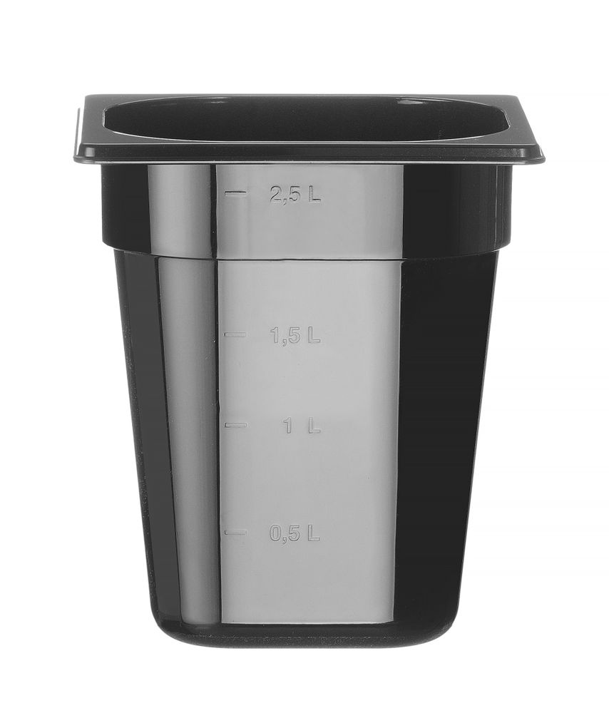 GN-beholder 1/6 COOL, 2,8L, sort, 200 mm