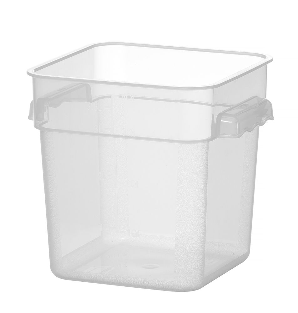 Matbeholder med gradering, 3,8L, 190x190x(H)180mm