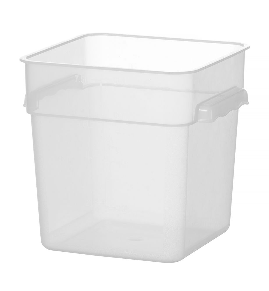 Matbeholder med gradering, 7,6L, 235x235x(H)230mm