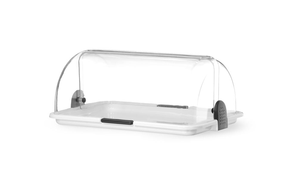 Rolltop-display enkel, hvit, 380x260x170 mm – bilde 2