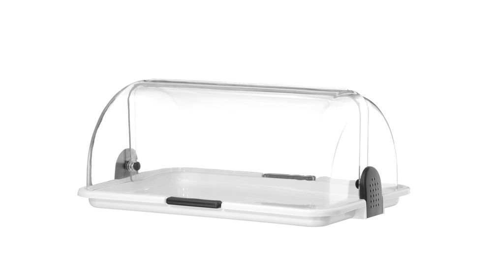 Rolltop-display enkel, hvit, 380x260x170 mm – bilde 3
