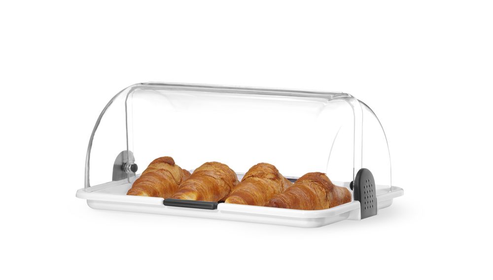 Rolltop-display enkel, hvit, 380x260x170 mm – bilde 5