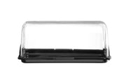 Rolltop-display enkel, sort, 380x260x170 mm