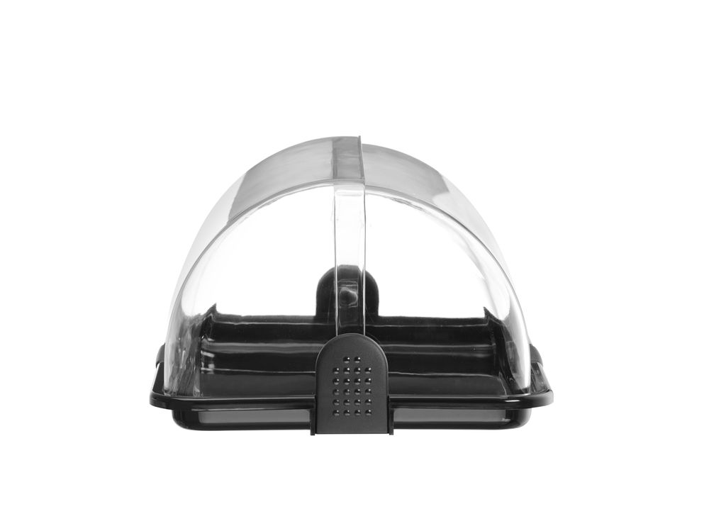 Rolltop-display enkel, sort, 380x260x170 mm – bilde 4
