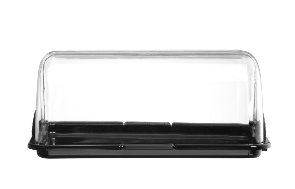 Rolltop-display enkel, sort, 465x315x195 mm