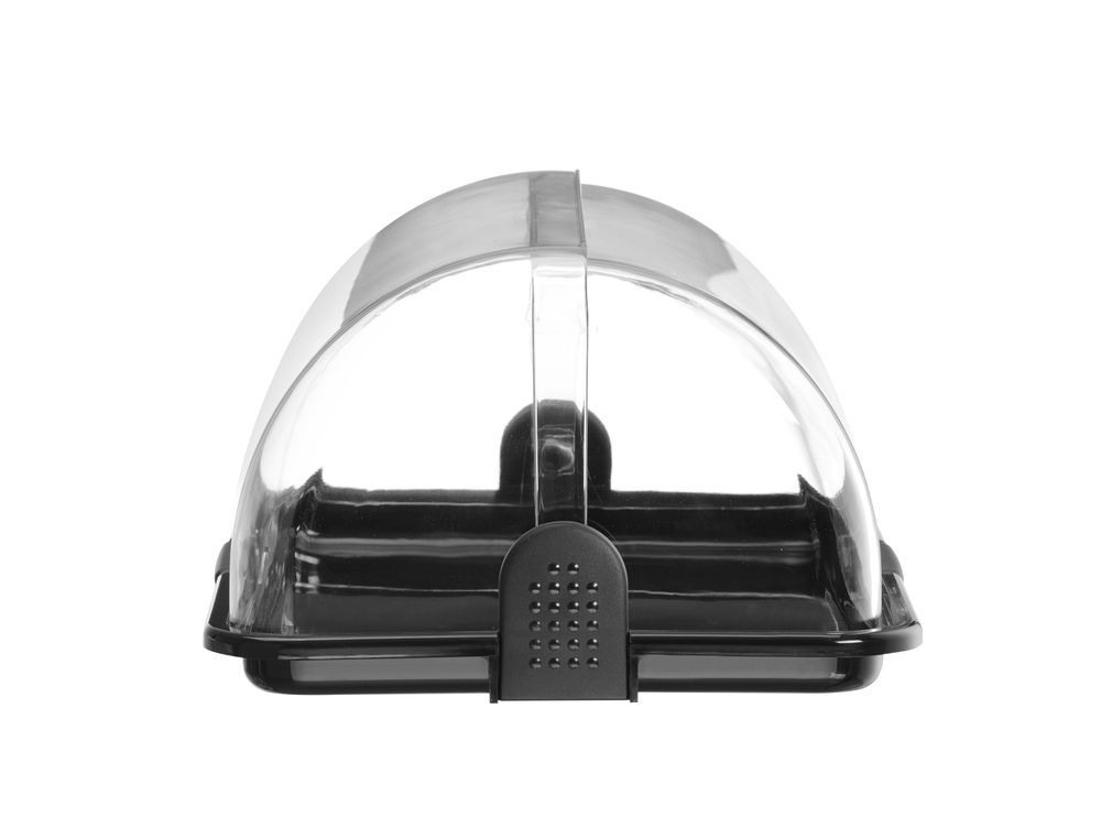 Rolltop-display enkel, sort, 465x315x195 mm – bilde 4