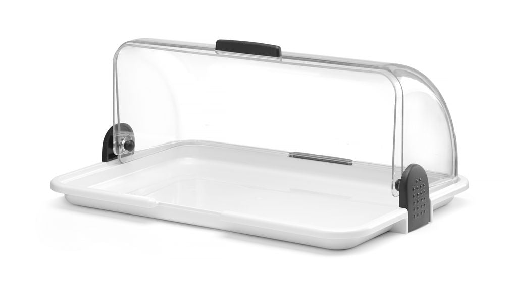 Rolltop-display dobbel, sort, 475x325x415 mm – bilde 9