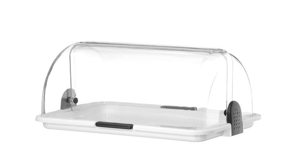 Rolltop-display enkel, sort, 380x260x170 mm – bilde 9