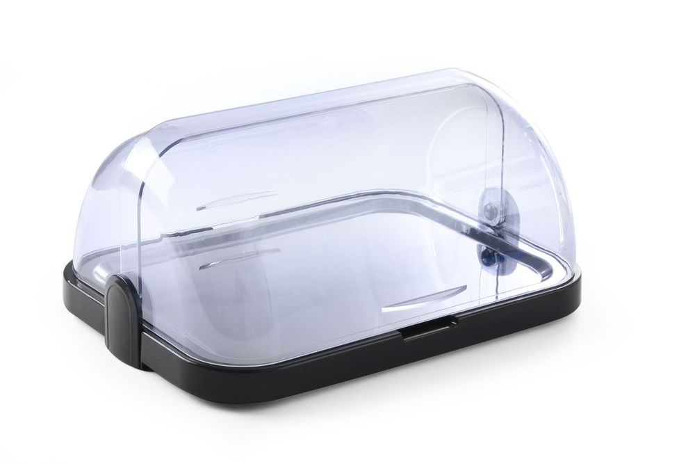 Rolltop-kjøledisplay enkel, mørk grå, 440x320x205 mm