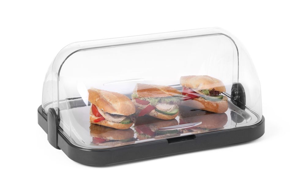 Rolltop-kjøledisplay enkel, mørk grå, 440x320x205 mm – bilde 3