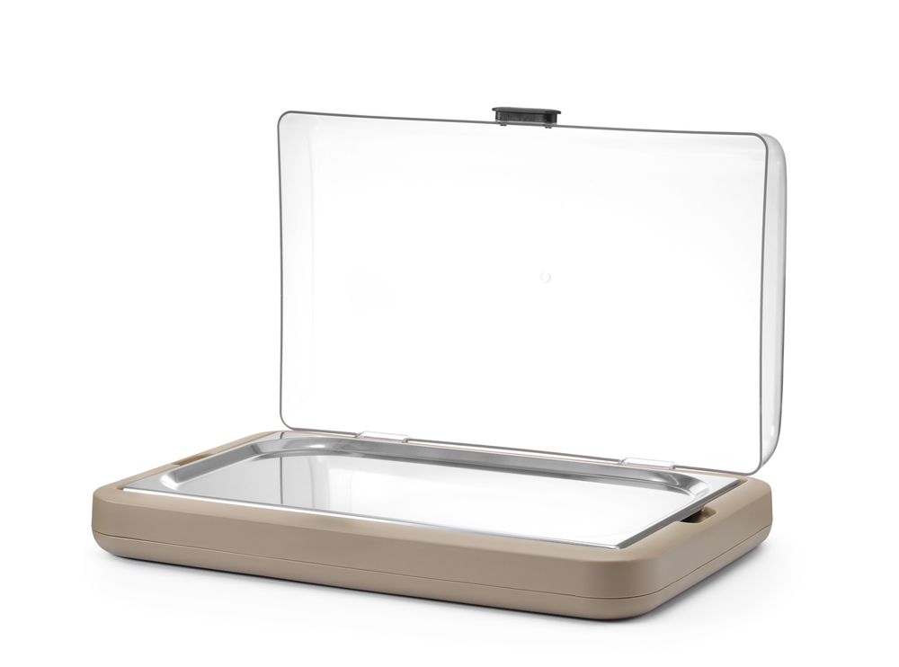 Kjøledisplay UNIQ, designet av Robert Bronwasser, GN 1/1, Beige, 593x389x(H)147mm