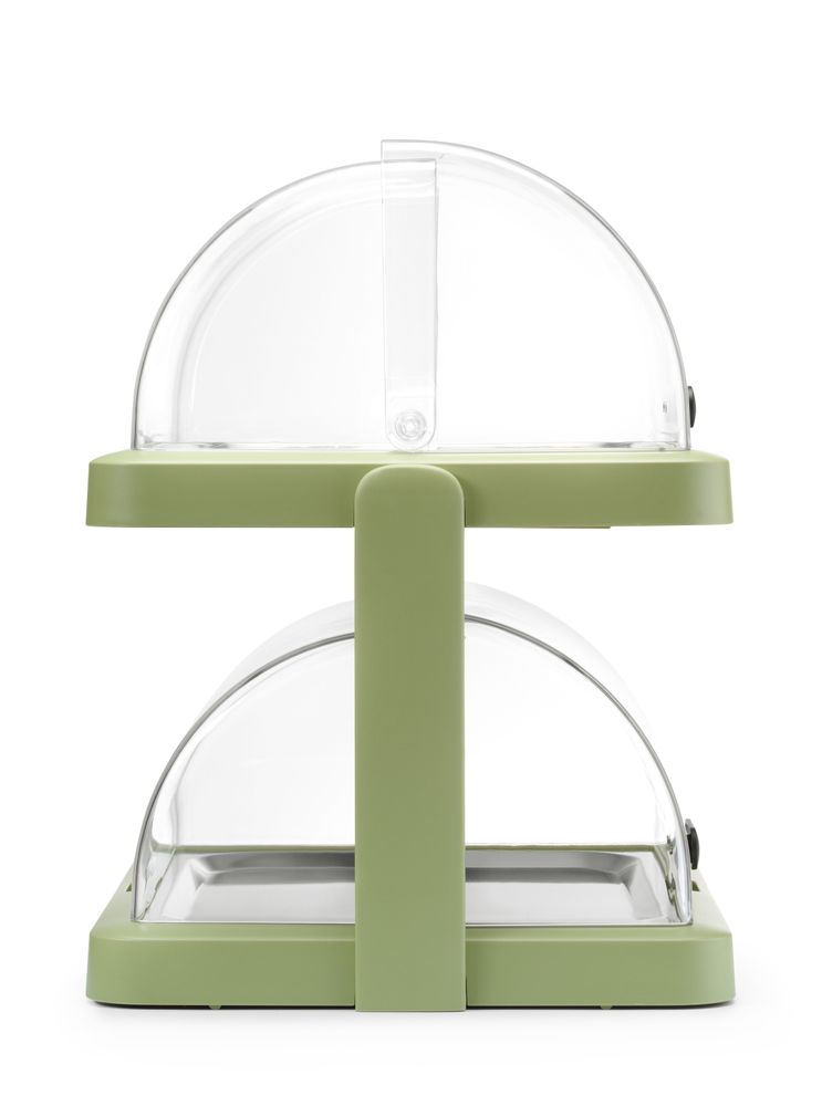 Dobbel roll-top kjøleskjerm Duo UNIQ, designet av Robert Bronwasser, Grønn, 480x355x(H)480mm