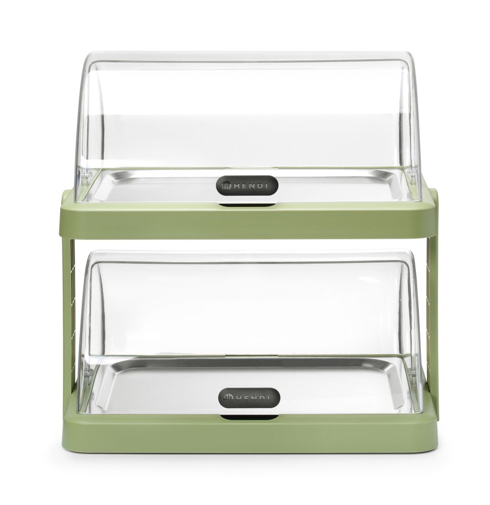 Dobbel roll-top kjøleskjerm Duo UNIQ, designet av Robert Bronwasser, Grønn, 480x355x(H)480mm