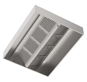 VENTILASJONSHETTE MIDT STILT V- DOBBELTFILTER OG BELYSNING