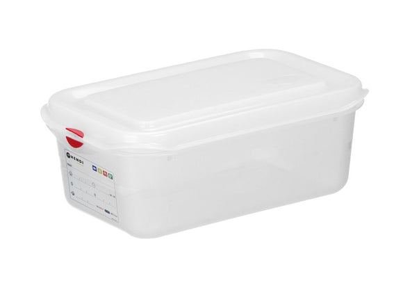GN 1/4 beholder, polypropylen, GN 1/4, 2,8L, 265x162x(H)100mm