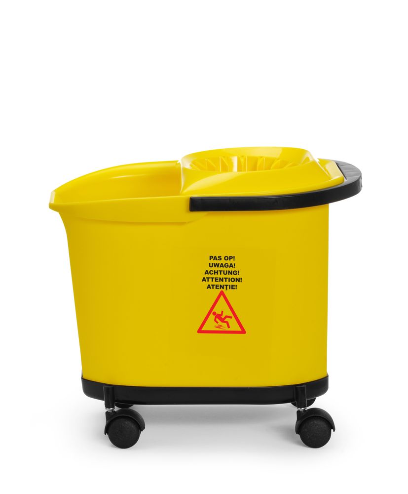 Moppbøtte, 16L, gul, 405x296x(H)340mm