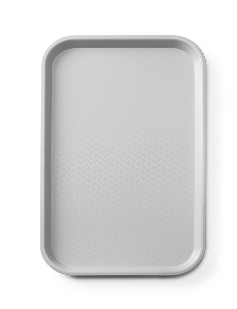 Fastfoodbrett i polypropylen GN 1/1, AmerBox, GN 1/1, lys grå, 530x325x(H)20mm, rektangulær