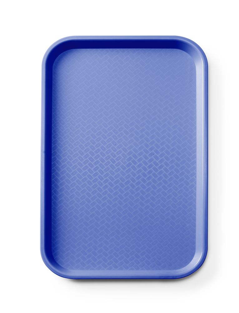Fastfoodbrett i polypropylen GN 1/1, AmerBox, GN 1/1, blå, 530x325x(H)20mm, rektangulært