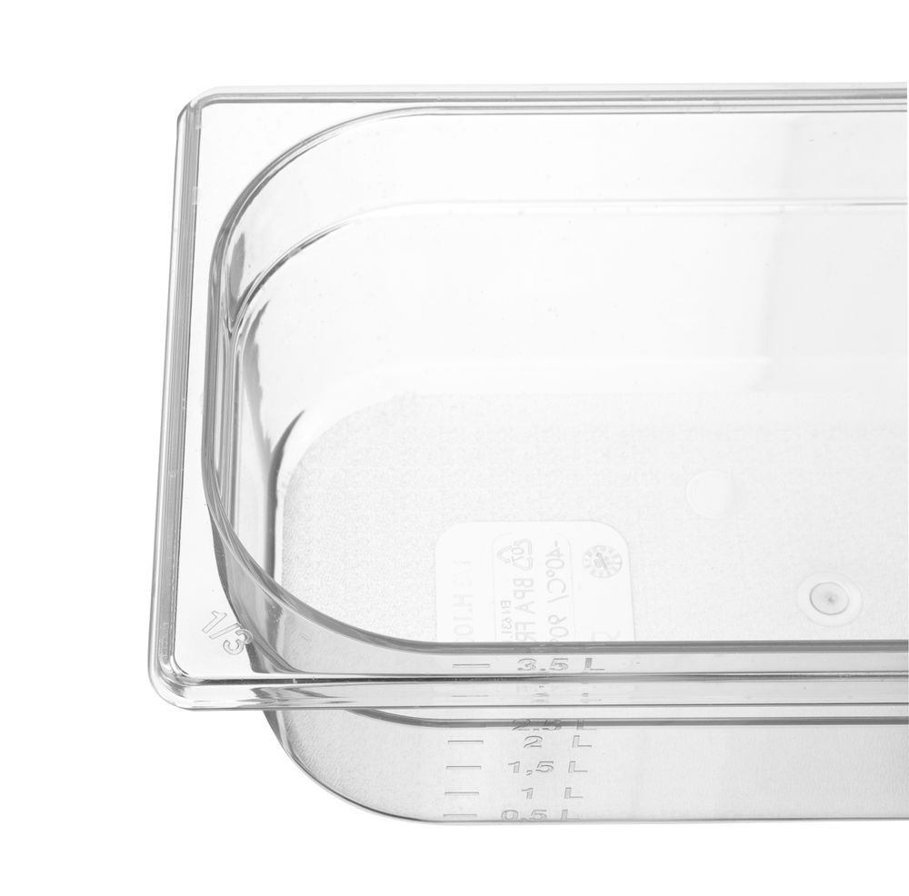 GN-beholder 1/3 COOL, 3,8L, transparent, 100 mm – bilde 2