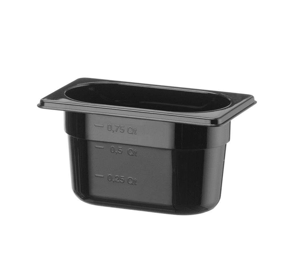 GN-beholder 1/9 COOL, 0,9L, sort, 100 mm – bilde 2