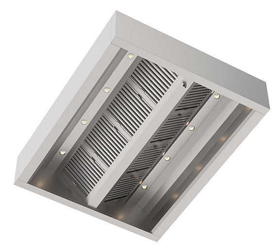 VENTILASJONSHETTE MIDT STILT V-FILTER - BELYSNING OG TILLUFTS KANAL