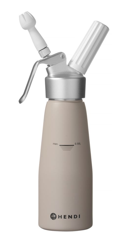 Kremdispenser, 0,5L, Taupe, ⌀80x(H)260mm