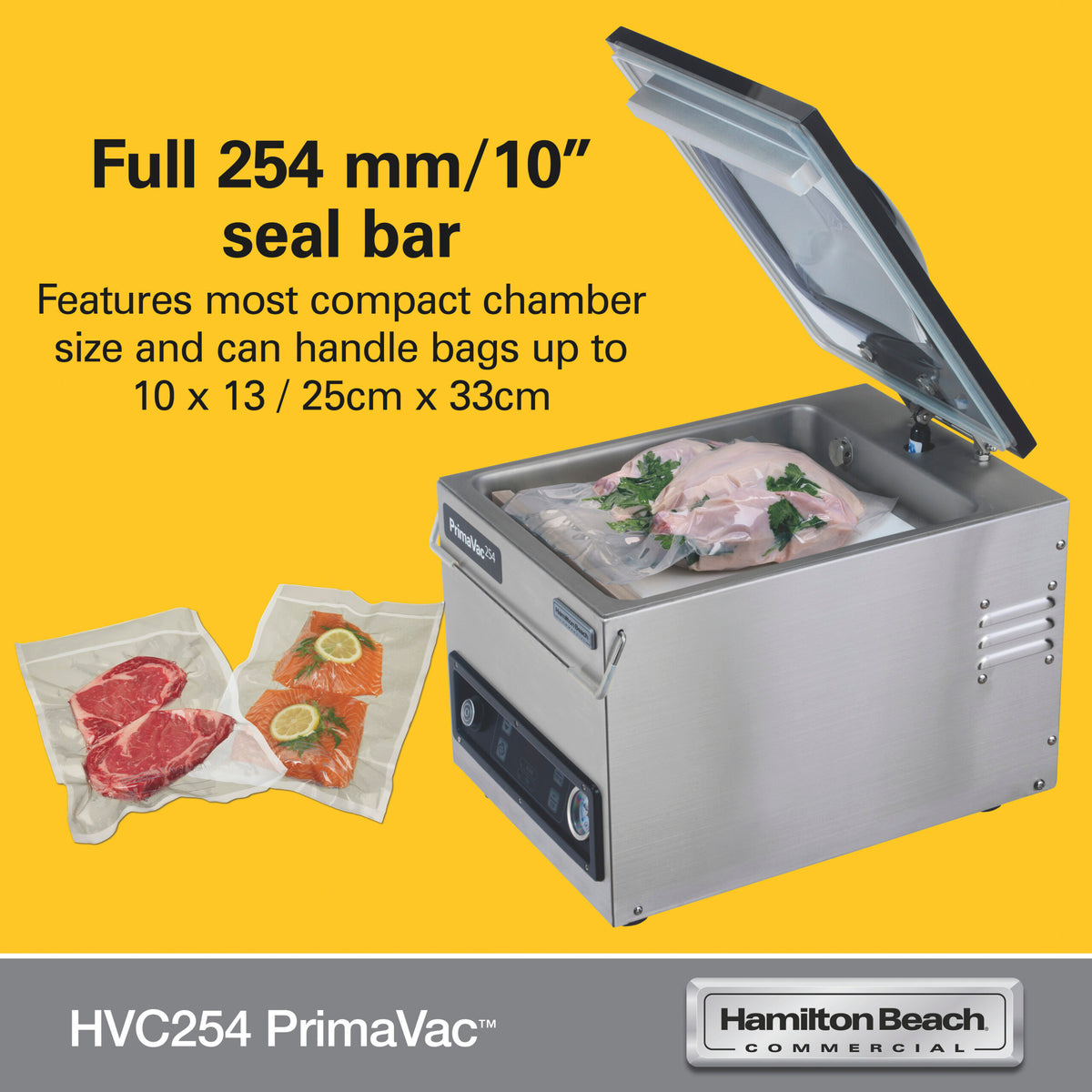Hamilton Beach PrimaVac 254 kammervakuumpakker HVC254-CE
