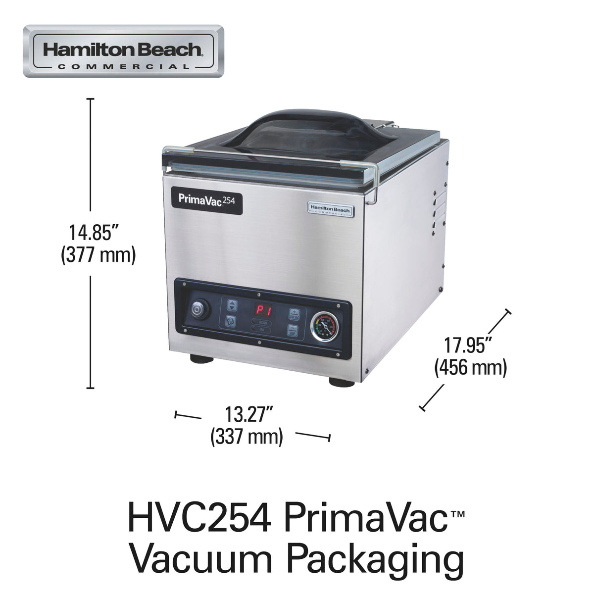 Hamilton Beach PrimaVac 254 kammervakuumpakker HVC254-CE