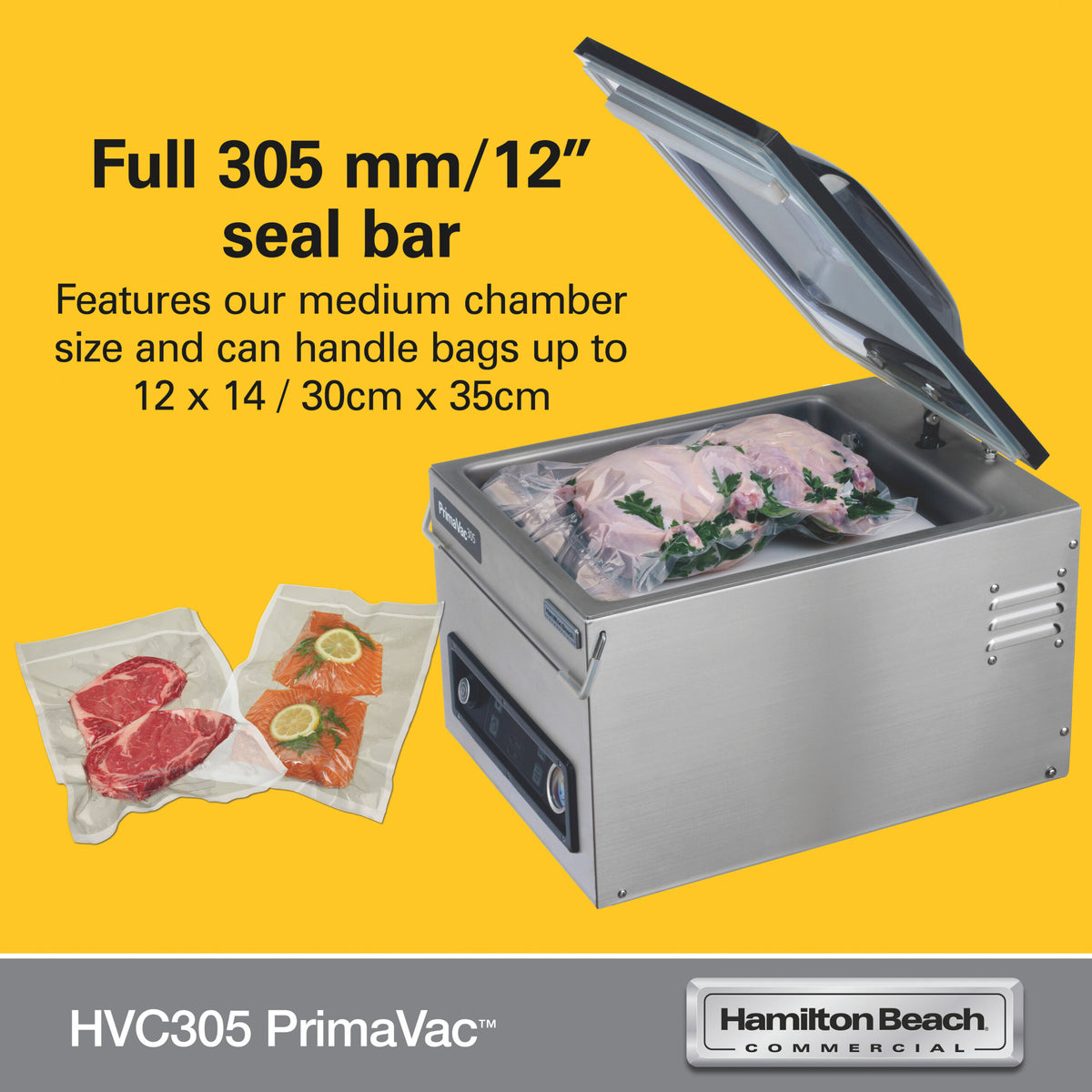 Hamilton Beach PrimaVac 305 kammervakuumpakker HVC305-CE
