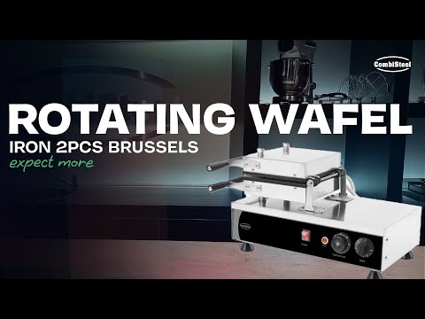 ROTERENDE VAFFELJERN 2STK BRUSSELS VAFFEL
