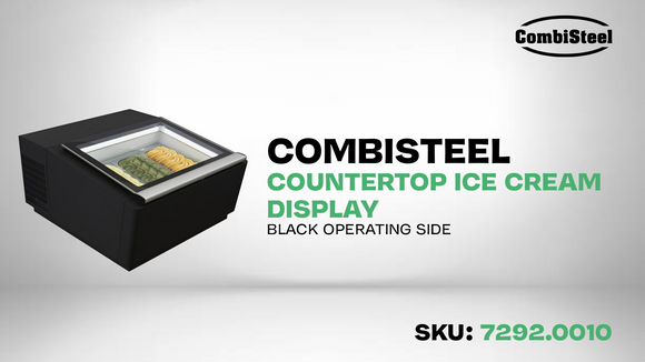 Benkeplate modell isskjerm sort åpner på betjeningssiden