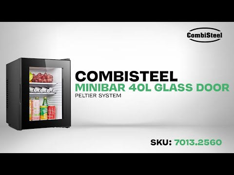 Minibar 40L med glassdør, Peltier-kjøling, 405x443x545 mm – bilde 14
