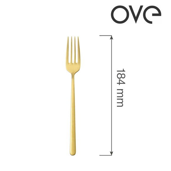 Amarone Gold dessertgaffel, OVE, 184 mm, Min. kjøp: 12 - for Storkjøkken - XL - Storkjøkken