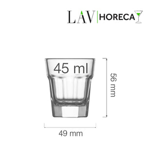 Amsterdam likørglass 45 ml, LAV, Min. kjøp: 12 - for Storkjøkken - XL - Storkjøkken