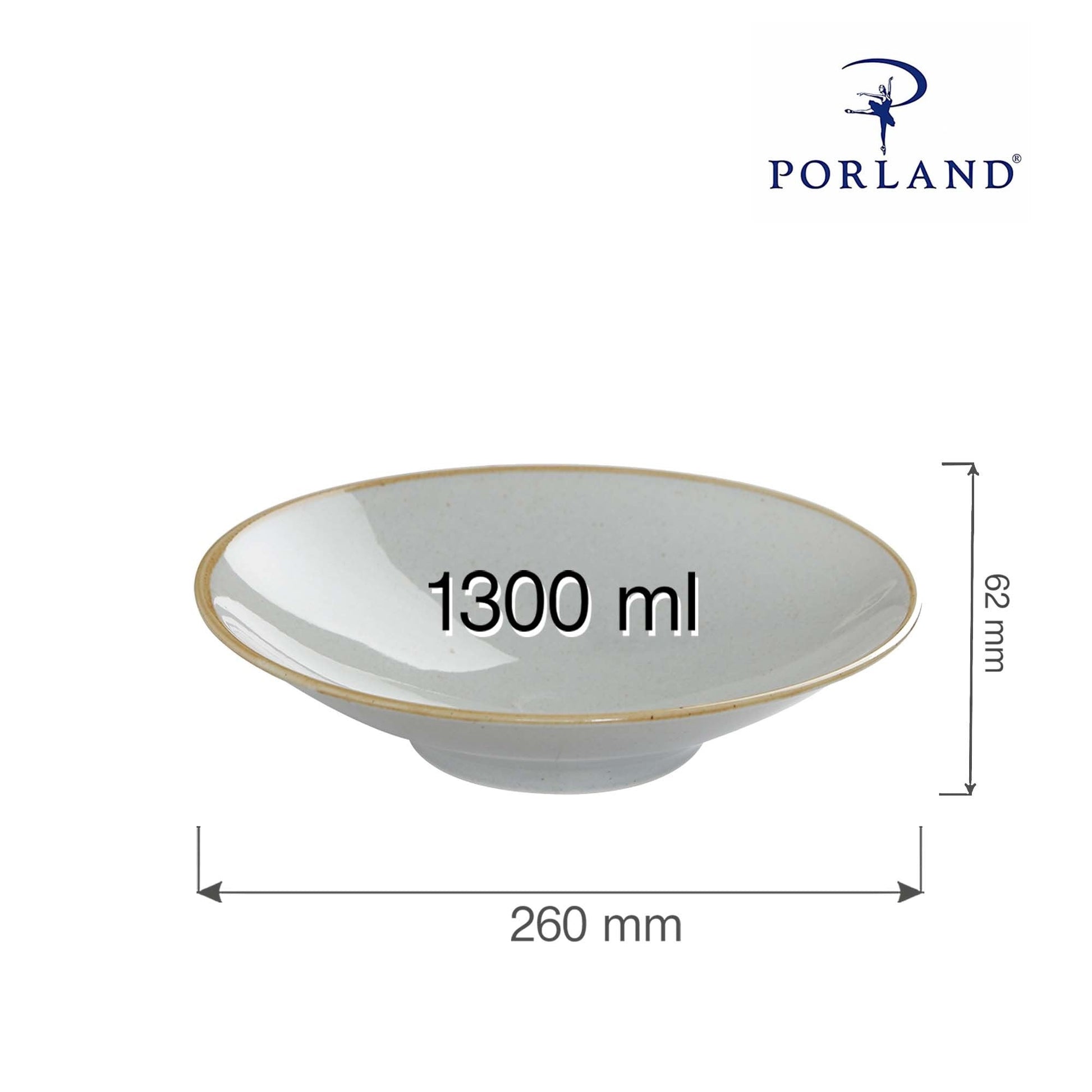Askegrå plate på fot, 260 x (H) 62 mm, Min. kjøp: 6 - for Storkjøkken - XL - Storkjøkken